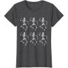 imageStar Wars Clone Trooper Dancing Skeletons Halloween TShirtDark Heather Grey