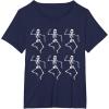 imageStar Wars Clone Trooper Dancing Skeletons Halloween TShirtNavy Blue