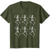 imageStar Wars Clone Trooper Dancing Skeletons Halloween TShirtOlive Green