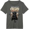 imageStar Wars Darth Vader Skeleton Halloween TShirtAsphalt Grey