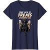 imageStar Wars Darth Vader Skeleton Halloween TShirtNavy Blue