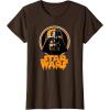 imageStar Wars Darth Vader Spooky Dripping Logo Halloween TShirtBrown