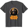 imageStar Wars Darth Vader Spooky Dripping Logo Halloween TShirtDark Heather Grey