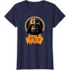 imageStar Wars Darth Vader Spooky Dripping Logo Halloween TShirtNavy Blue