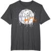 imageStar Wars Death Star Orange Ship Drip Halloween TShirtDark Heather Grey