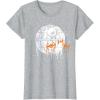 imageStar Wars Death Star Orange Ship Drip Halloween TShirtHeather Grey