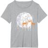imageStar Wars Death Star Orange Ship Drip Halloween TShirtHeather Grey