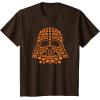 imageStar Wars Halloween Darth Vader JackoLantern Pumpkins TShirtBrown