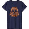 imageStar Wars Halloween Darth Vader JackoLantern Pumpkins TShirtNavy Blue