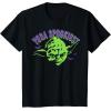 imageStar Wars Halloween Green Yoda Spookiest TShirtBlack