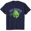 imageStar Wars Halloween Green Yoda Spookiest TShirtNavy Blue