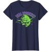 imageStar Wars Halloween Green Yoda Spookiest TShirtNavy Blue