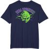 imageStar Wars Halloween Green Yoda Spookiest TShirtNavy Blue