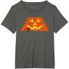 imageStar Wars Halloween JackoLantern and ATAT Logo TShirtAsphalt Grey