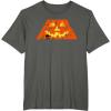 imageStar Wars Halloween JackoLantern and ATAT Logo TShirtAsphalt Grey