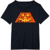 imageStar Wars Halloween JackoLantern and ATAT Logo TShirtBlack
