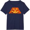 imageStar Wars Halloween JackoLantern and ATAT Logo TShirtNavy Blue