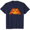 imageStar Wars Halloween JackoLantern and ATAT Logo TShirtNavy Blue