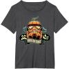 imageStar Wars Halloween Stormtrooper JackoLantern Pumpkin TShirtDark Heather Grey