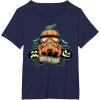 imageStar Wars Halloween Stormtrooper JackoLantern Pumpkin TShirtNavy Blue