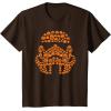 imageStar Wars Halloween Stormtrooper JackoLantern Pumpkins TShirtBrown