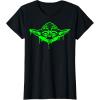 imageStar Wars Halloween Yoda Oozing Portrait TShirtBlack