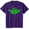 imageStar Wars Halloween Yoda Oozing Portrait TShirtPurple