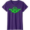 imageStar Wars Halloween Yoda Oozing Portrait TShirtPurple