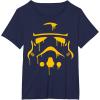 imageStar Wars Stormtrooper Oozing Helmet Halloween TShirtNavy Blue