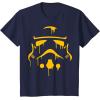 imageStar Wars Stormtrooper Oozing Helmet Halloween TShirtNavy Blue