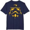 imageStar Wars Stormtrooper Oozing Helmet Halloween TShirtNavy Blue