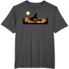 imageStar Wars The Mandalorian Halloween Candy Hunters Silhouette TShirtDark Heather Grey