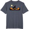 imageStar Wars The Mandalorian Halloween Candy Hunters Silhouette TShirtHeather Blue