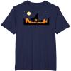 imageStar Wars The Mandalorian Halloween Candy Hunters Silhouette TShirtNavy Blue