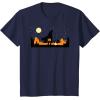 imageStar Wars The Mandalorian Halloween Candy Hunters Silhouette TShirtNavy Blue