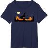 imageStar Wars The Mandalorian Halloween Candy Hunters Silhouette TShirtNavy Blue