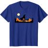 imageStar Wars The Mandalorian Halloween Candy Hunters Silhouette TShirtRoyal Blue