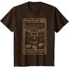 imageStar Wars The Mandalorian Halloween Card Outline TShirtBrown