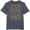 imageStar Wars The Mandalorian Halloween Card Outline TShirtHeather Blue