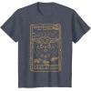 imageStar Wars The Mandalorian Halloween Card Outline TShirtHeather Blue