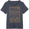 imageStar Wars The Mandalorian Halloween Card Outline TShirtHeather Blue