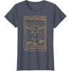 imageStar Wars The Mandalorian Halloween Card Outline TShirtHeather Blue