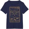 imageStar Wars The Mandalorian Halloween Card Outline TShirtNavy Blue
