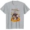 imageStar Wars The Mandalorian Halloween Thankful Is The Way TShirtHeather Grey
