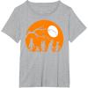 imageStar Wars Trick Or Treat Halloween Silhouette TShirtHeather Grey