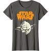 imageStar Wars Yoda Dripping Ooze Logo Halloween TShirtAsphalt Grey