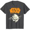 imageStar Wars Yoda Dripping Ooze Logo Halloween TShirtDark Heather Grey