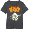 imageStar Wars Yoda Dripping Ooze Logo Halloween TShirtDark Heather Grey