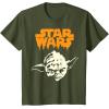 imageStar Wars Yoda Dripping Ooze Logo Halloween TShirtOlive Green