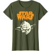 imageStar Wars Yoda Dripping Ooze Logo Halloween TShirtOlive Green